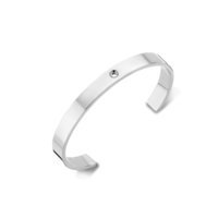 Melano Twisted Wide Bracelet Silver-coloured