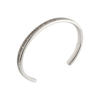 Melano Friends Side Bangle Edelstaal Zirkonia Crystal Zilverkleurig