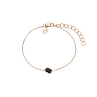 Melano Friends Armband Mini Pillow Rose Goudkleurig Swarovski Black