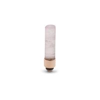 Melano Twisted Aufsatz Cilinder Ros&eacute;goldfarben Edelsteen Rose Quartz