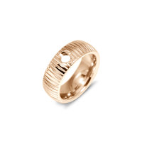 Melano Vivid Ring Striped Rose Gold-coloured