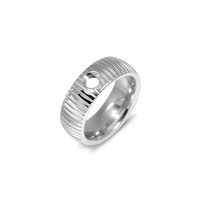 Melano Vivid Ring Striped Silver-coloured