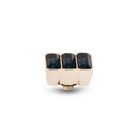 Melano Twisted Multi Baguette stone rose gold plated - Montana