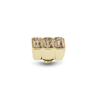 Melano Twisted Multi Baguette Aufsatz Goldfarben - Light Colorado Topaz