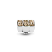 Melano Twisted Multi Baguette stone stainless steel - Light Colorado Topaz