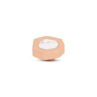 Melano Vivid Heptagon Stone Rose Gold Plated Howlite
