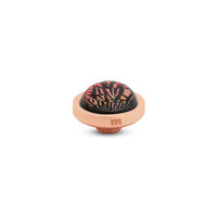 Melano Vivid Shimmer Stone Rose Gold Plated Red