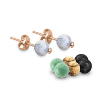 Melano Cateye Carice Earrings Rose Gold Plated