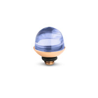 Melano Twisted Bulb Stone Rose Gold Plated Aquamarine