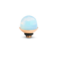 Melano Twisted Bulb Stone Rose Gold Plated Moonstone