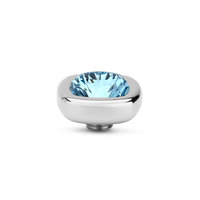 Melano Vivid Quadrate Stone Silberfarbener Aquamarin