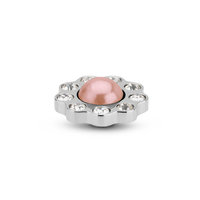 Melano Vivid Floral Stone Silver colored Salmon