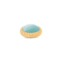 Melano Vivid Rope Stone Gold Plated Amazonite