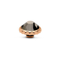 Melano Vivid Cap Aufsatz Rose  Goldfarben Black diamond