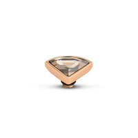 Melano Twisted Slice Stone Rose Gold Plated Champagne