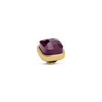 Melano Twisted Box Stone Goldfarbe Fuchsia