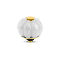 Melano Twisted Pumpkin Stone Goldfarbe White jade