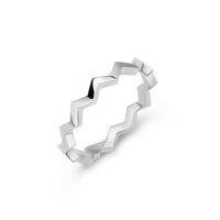 Melano Friends Ruby Ring Zilverkleurig