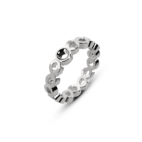 Melano Twisted Talia Ring Silver Plated
