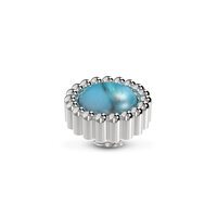 Melano Vivid Stone Silverplated Bali Gemstone Turquoise