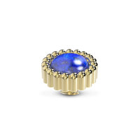 Melano Vivid Stone Goldplated Bali Gemstone Lapis lazuli