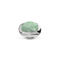 Melano Vivid Stone Silverplated Lined Jade
