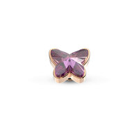 Melano Twisted Stone Rose Gold plated Butterfly Amethyst