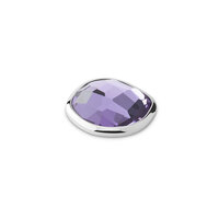 Melano Kosmic Shaped Facet Cz Disk Zilverkleurig Lavender