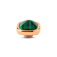 Melano Vivid Steine Boxy Gem Rose Goldfarbe Malachite