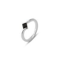Melano Friends Evy Ring Zilverkleurig Black