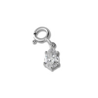 Melano Ornaments Teardrop Cz Hanger Zilver