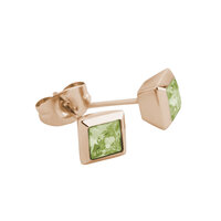 Melano Friends Liza Earrings Rose Goldplated Lime