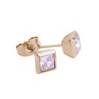 Melano Friends Liza Earrings Rose Goldplated Milk Pink