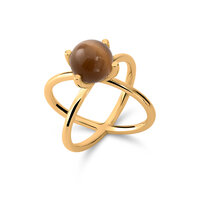 Melano Cateye Ring Charlotte 18KT Goud Plating