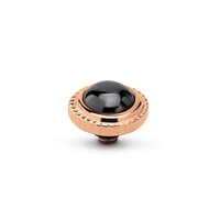 Melano Twisted Steentje Rose Goudkleurig Smooth Gem Hematite