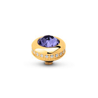 Melano Twisted Steentje Goudkleurig Bright side Tanzanite