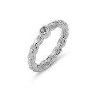 Melano Twisted Tiffany Ring Zilverkleurig