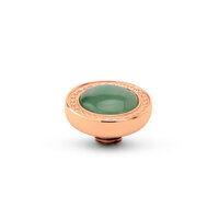 Melano Vivid steentje Luxery Gem Rose Goudkleurig Jade