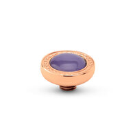 Melano Vivid steentje Luxery Gem Rose Goudkleurig Purple Jade