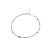 Melano Friends Armband rope  Zilverkleurig