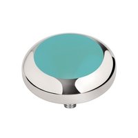 MelanO Vivid Setting Edelstaal Zilver Turquoise
