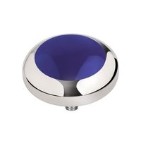 MelanO Vivid Setting Edelstaal Zilver Blue