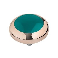 MelanO Vivid Setting Edelstaal Rose Goud Forrest Green