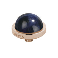 MelanO Vivid Gemstone Meddy Stainless Steel Rose Gold Sodalite