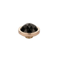 MelanO Vivid Facet Meddy Edelstaal Rose Goud Zirkonia Black