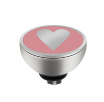 MelanO Twisted Girls Setting Edelstaal Zilver Sweet Heart Pink