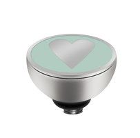 MelanO Twisted Girls Setting Edelstaal Zilver Sweet Heart Turquoise