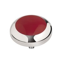 MelanO Vivid Setting Edelstaal Zilver Red