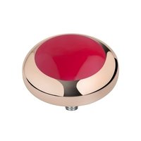 MelanO Vivid Setting Edelstaal Rose Goud Rubin Red