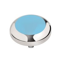 MelanO Vivid Setting Edelstaal Zilver Light Blue